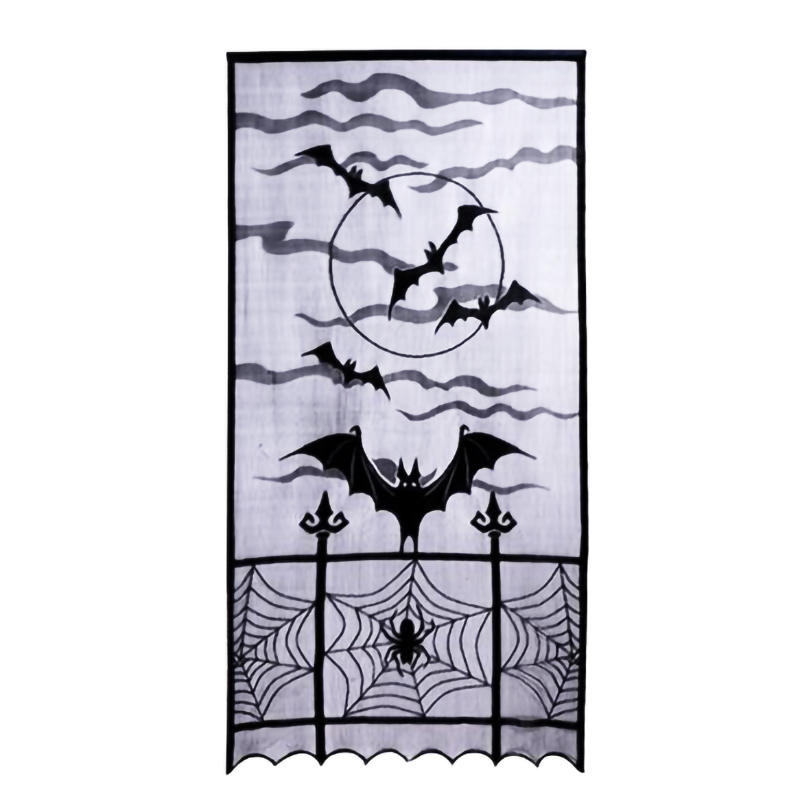 Bat door curtain  for  haloween home decoration