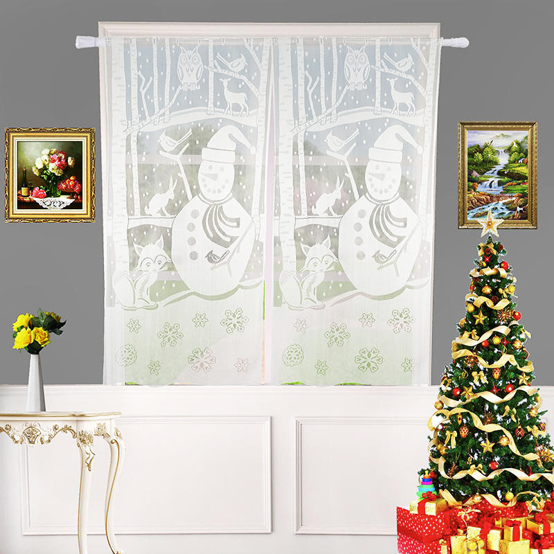 Snowman door curtain for christmas decoration