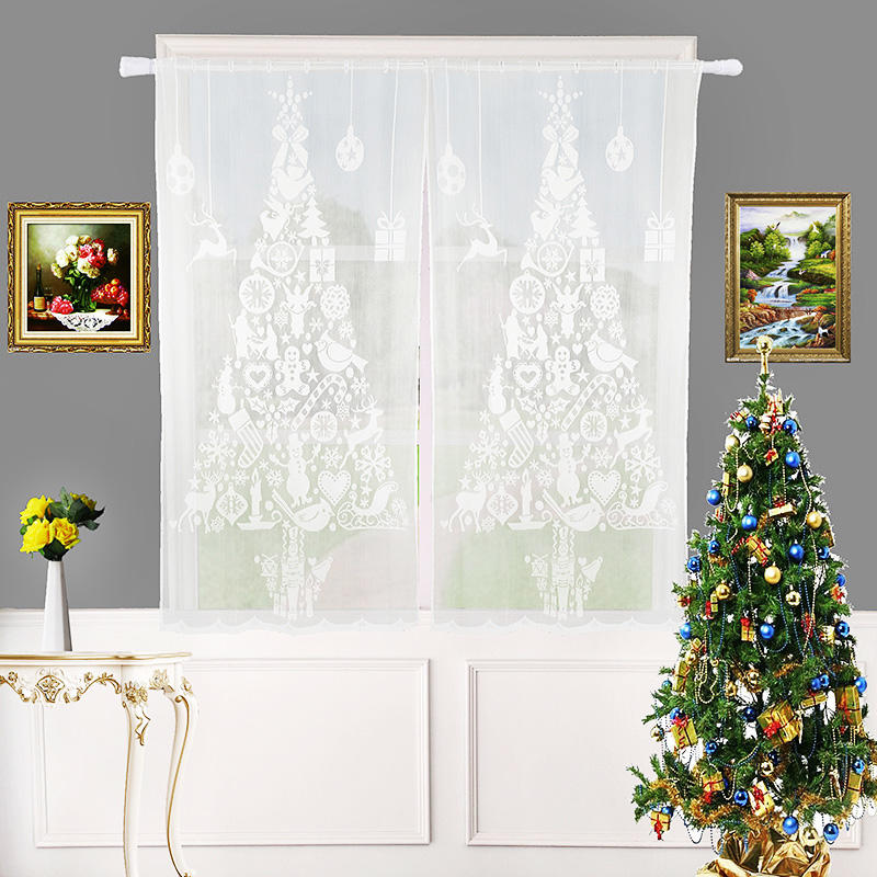 Christmas tree door curtain for christmas decoration